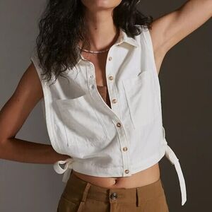 Pilcro Anthropologie Sleeveless Dickie Vest